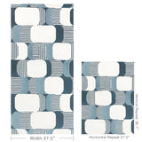 W4398.516.0 Good Vibes Indigo Wallpaper