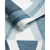W4400.155 Wild Child Blue Abstract Wallpaper