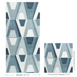 W4400.155 Wild Child Blue Abstract Wallpaper