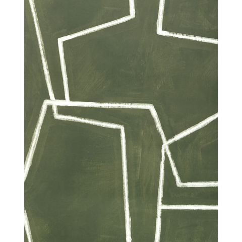 W4402.316 Chalka Bottle Green Abstract Wallpaper