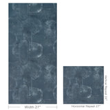 W4405.155 Art Effect Blue Geometric Wallpaper