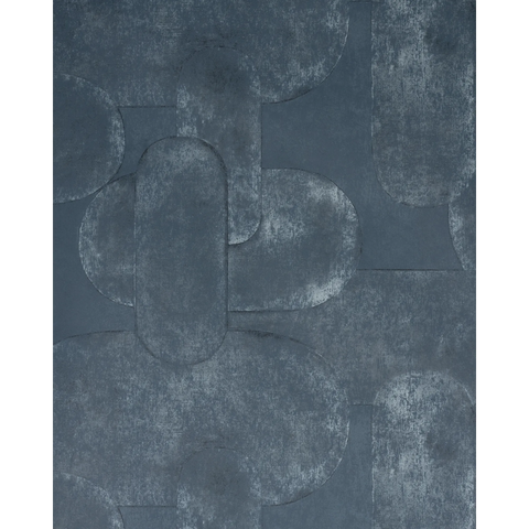 W4405.155 Art Effect Blue Geometric Wallpaper