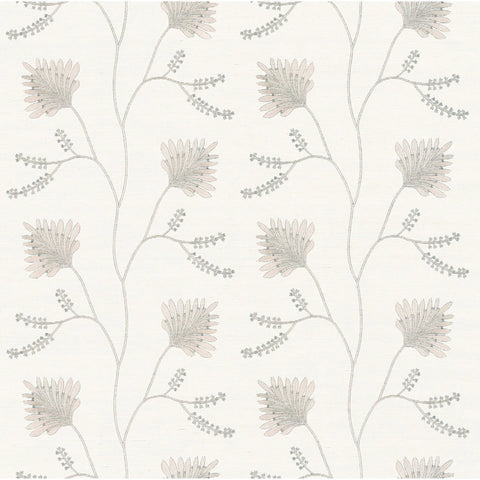 W4408.1611 Grey Botanical Wallpaper