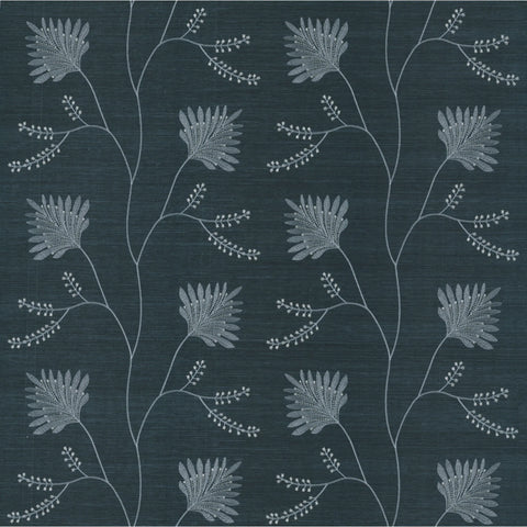 W4408.50 Blue Botanical Wallpaper 