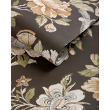 W4420.66.0 Symphony Wp Chocolate Floral Wallpaper 