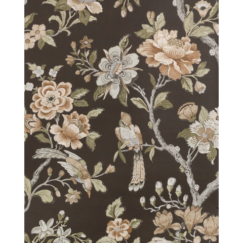 W4420.66.0 Symphony Wp Chocolate Floral Wallpaper 