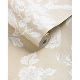W4421.411.0 Symphony Mica Wp Champagne Floral Wallpaper