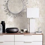 W78222 Concrete Metallic Wallpaper