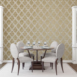 W78228 Damask Metallic Wallpaper