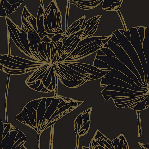 WH40700 Viola Graphite Wallpaper 