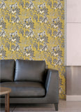 WLD53110W Morris Mustard Tropical Jungle Wallpaper