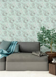 WLD53113W Shelly Mint Toucan Toile Wallpaper