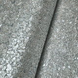 WM0002MBP Gray silver metallic Pearl Big Chip Natural Real Mica Stone Wallpaper Textured
