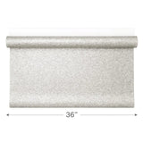 WM0004MSP Light Gray silver metallic Big Chip Natural Real Mica Stone Textured Wallpaper