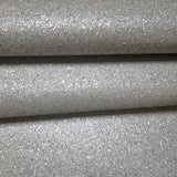 WM0004MSP Light Gray silver metallic Big Chip Natural Real Mica Stone Textured Wallpaper