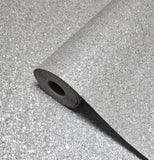 WM0004MSP Light Gray silver metallic Big Chip Natural Real Mica Stone Textured Wallpaper