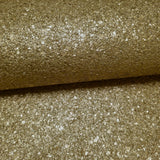 WM0010MSP Gold metallic Big Chip Natural Real Mica Stone Textured plain modern Wallpaper
