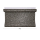 WM0016MSP Charcoal gray taupe brown Big Chip Natural Real Mica Stone Textured Wallpaper