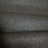 WM0016MSP Charcoal gray taupe brown Big Chip Natural Real Mica Stone Textured Wallpaper