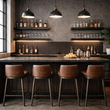 WM0016MSP Charcoal gray taupe brown Big Chip Natural Real Mica Stone Textured Wallpaper