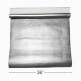 WM006MLS Square leaf tile foil silver metallic Shiny Modern contemporary luxury Wallpaper
