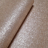 WM009MSP Dust Rose Gold cream Big Chip Natural Real Mica Stone Textured modern Wallpaper