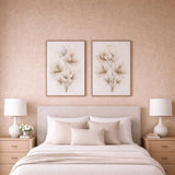 WM009MSP Dust Rose Gold cream Big Chip Natural Real Mica Stone Textured modern Wallpaper