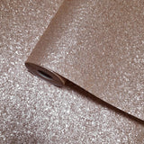 WM009MSP Dust Rose Gold cream Big Chip Natural Real Mica Stone Textured modern Wallpaper