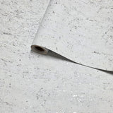 WM011KCS Real Natural cork matte off white silver metallic foil textured modern Wallpaper