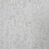 WM011KCS Real Natural cork matte off white silver metallic foil textured modern Wallpaper