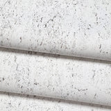 WM011KCS Real Natural cork matte off white silver metallic foil textured modern Wallpaper
