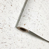 WM012KCG Real natural cork textured matte white gold metallic foil modern eco Wallpaper
