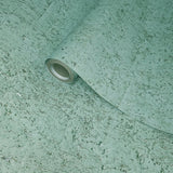 WM017KCS Real natural cork matte mint green silver metallic textured eco modern Wallpaper
