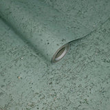 WM017KCS Real natural cork matte mint green silver metallic textured eco modern Wallpaper
