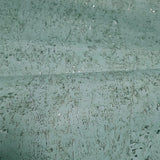 WM017KCS Real natural cork matte mint green silver metallic textured eco modern Wallpaper

