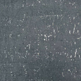 WM018KCS Real Natural cork matte blue gray silver metallic foil textured modern Wallpaper