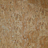 WM020KCG Real Natural cork organic sand brown silver metallic foil textured eco Wallpaper