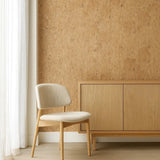 WM020KCG Real Natural cork organic sand brown silver metallic foil textured eco Wallpaper