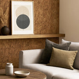 WM022KCC Real Natural cork organic sand brown copper metallic foil textured eco Wallpaper
