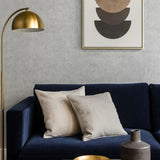 WM025KCS Real Natural cork silver on metallic foil textured Wallpaper modern wallcovering
