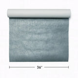 WM027KCS Real Natural cork baby blue hue silver metallic foil textured modern Wallpaper