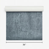 WM045KCG Real Natural cork deep steel slate blue gray silver metallic textured Wallpaper
