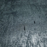 WM045KCG Real Natural cork deep steel slate blue gray silver metallic textured Wallpaper
