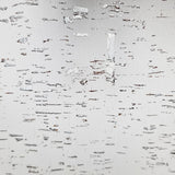 WM100001SMC Enchanced natural cork matte white silver metallic foil birch textured Wallpaper