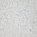 WM100001SMC Enchanced natural cork matte white silver metallic foil birch textured Wallpaper