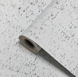 WM100001SMC Enchanced natural cork matte white silver metallic foil birch textured Wallpaper