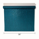 WM100012SMC Real natural cork teal green on metallic foil striped textured modern Wallpaper
