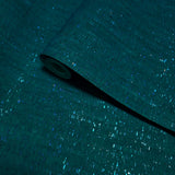 WM100012SMC Real natural cork teal green on metallic foil striped textured modern Wallpaper

