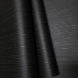 WM10010501 Plain charcoal black faux silk vertical thread fabric Textured modern Wallpaper