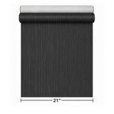 WM10010501 Plain charcoal black faux silk vertical thread fabric Textured modern Wallpaper